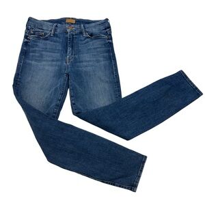 Mother Womens Blue Skinny Denim Jeans Size 26